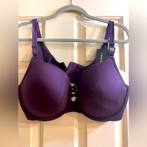 Torrid Plum Push Up Plunge Bra 40DDD